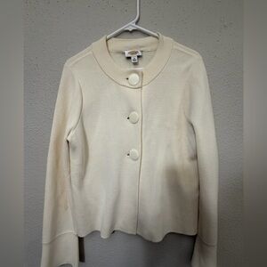 Talbots Ivory Button-Up Women's Blazer